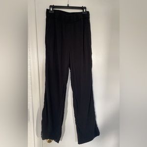 Black linen pants